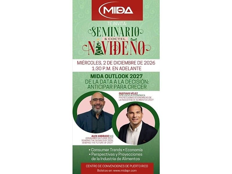 MIDA PR: Seminario y Coctel Navideño 2026
