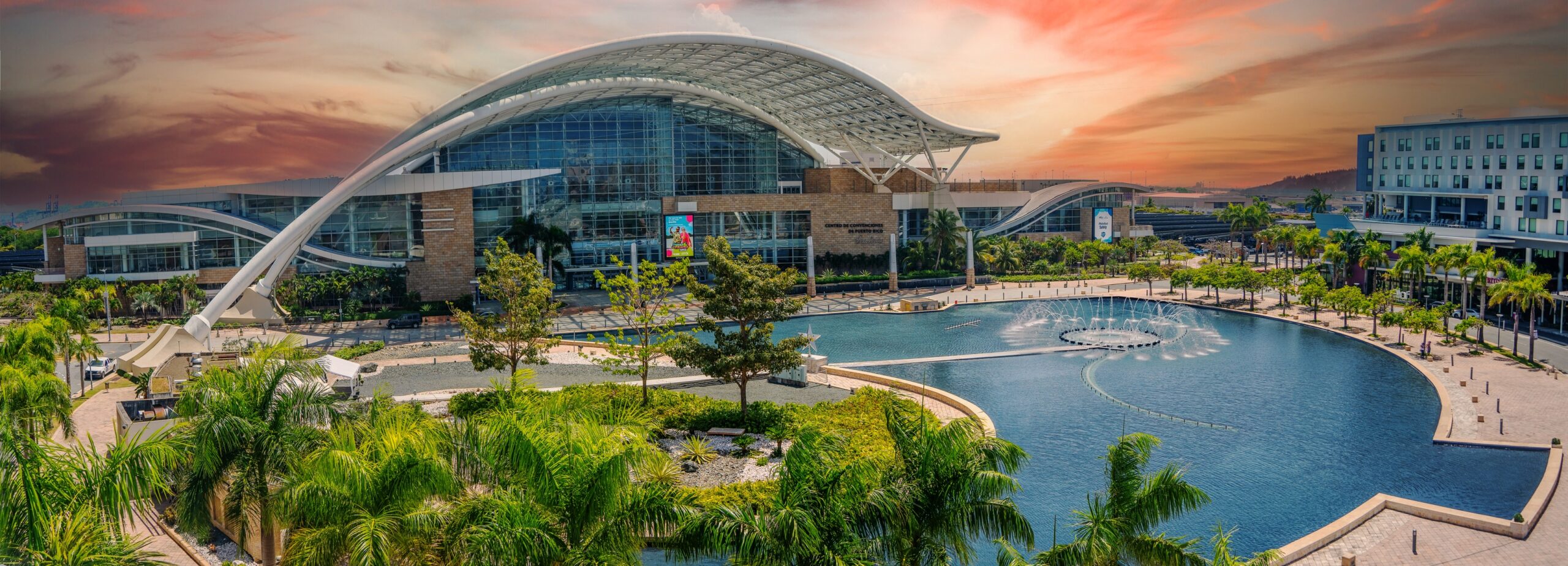 Puerto Rico Convention Center interior view with people